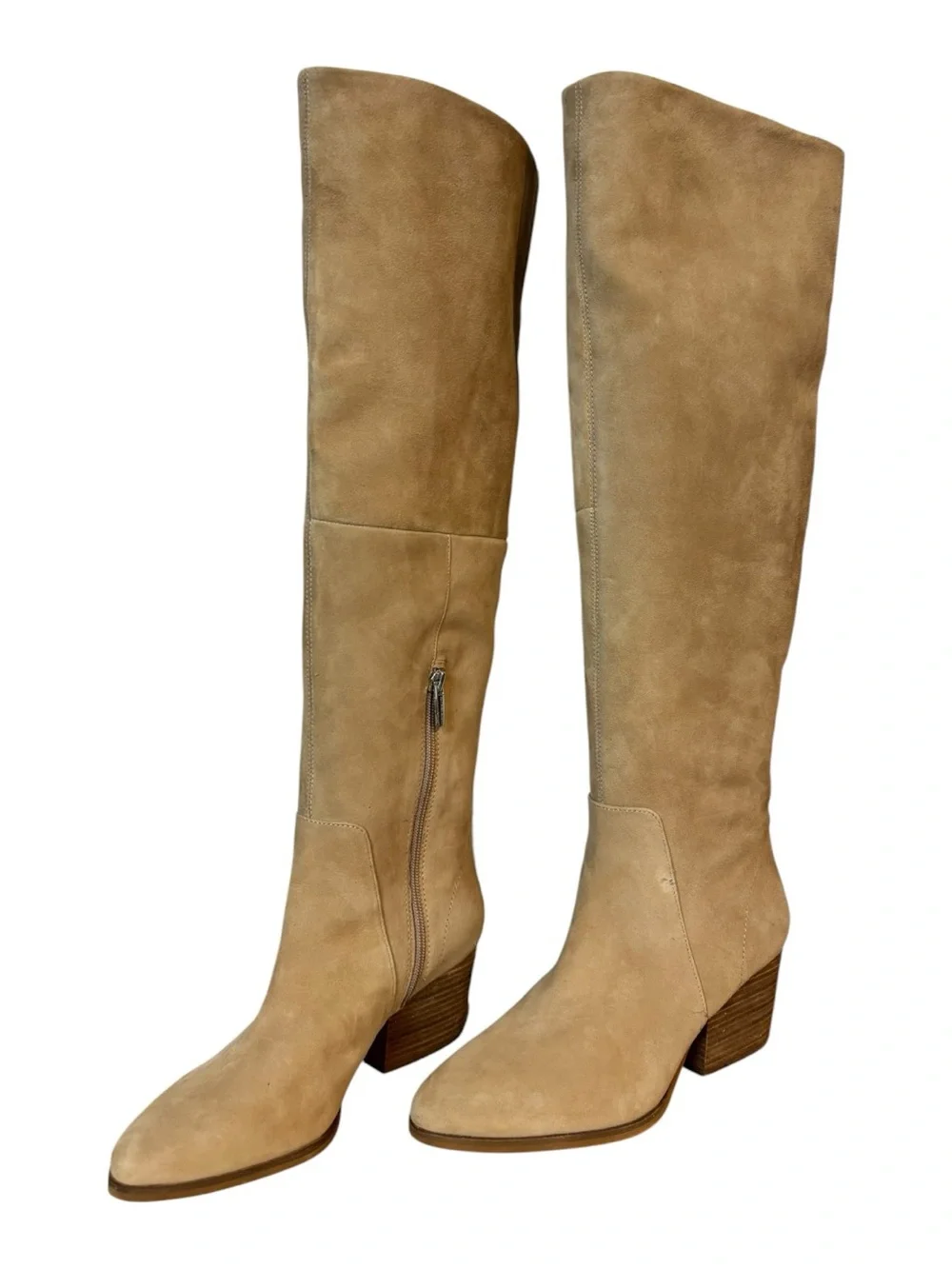 Vince Camuto Knee High Nestel Pull On boots suede women’s size US 8M EU 38.5